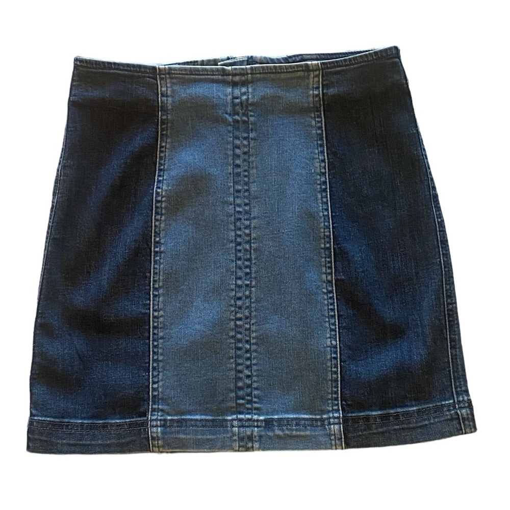 PacSun Denim Two Tone Mini Skirt Size 26 Great Condition!